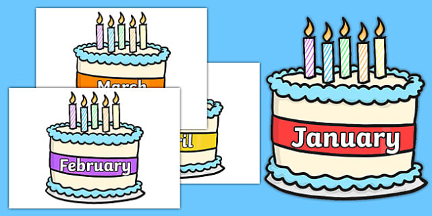 month birthday cake coloring pages