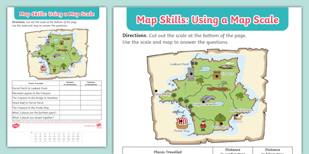 Using Map Scale Worksheet 5192977 | Map Scale | Velma Cooper