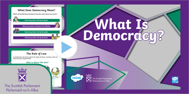 FREE! - What Is Democracy? Interactive PowerPoint | Twinkl