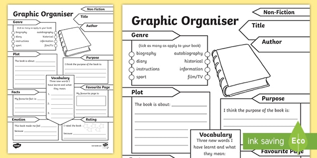 Non-Fiction Graphic Organiser Worksheet (teacher made)