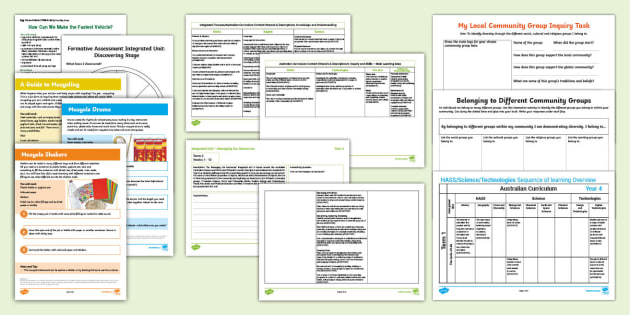 Managing Our Resources IU of Work Year 4 Weeks 3-4 Resource Pack