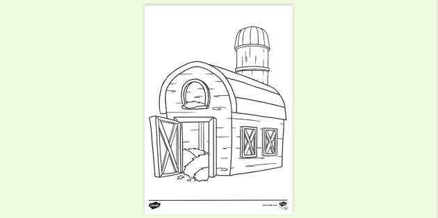 63 Free Coloring Pages Barn  Free