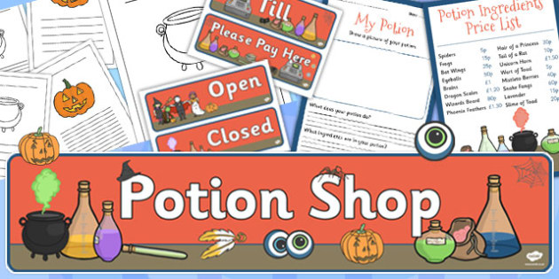 Potion Shop Role Play Pack (teacher made)