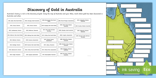 Au T2 H 5416 Discovery Of Gold In Australia Mapping Activity Activity Sheet Engli Ver 1 