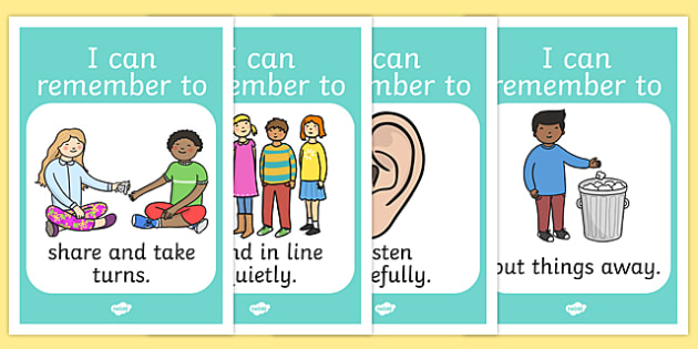 Manners Chart For Classroom