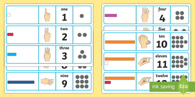 Number Rods Matching Card Game (teacher made)