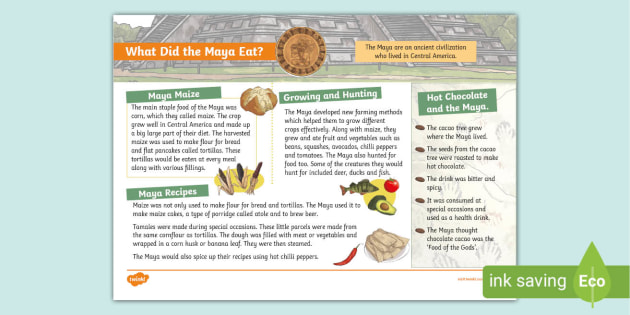 what-did-the-maya-eat-fact-file-teacher-made
