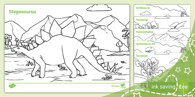 Dinosaur Colouring Sheets (teacher made)