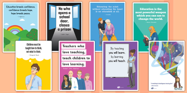 Motivational Staff Room Quotes Poster Pack