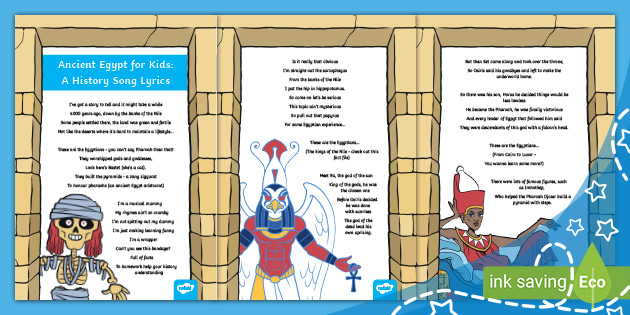 Ancient Egypt For Kids A History Song Lyrics