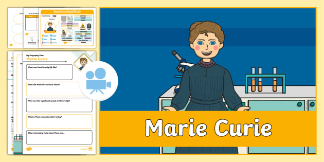 KS1 Marie Curie: Biographical Reading & Writing Video Pack