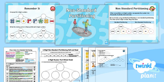 👉 PlanIt Maths Year 4 Number and Place Value Lesson Pack Partitioning (2)