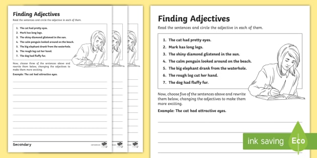 ks3-sen-finding-adjectives-differentiated-worksheet-activity