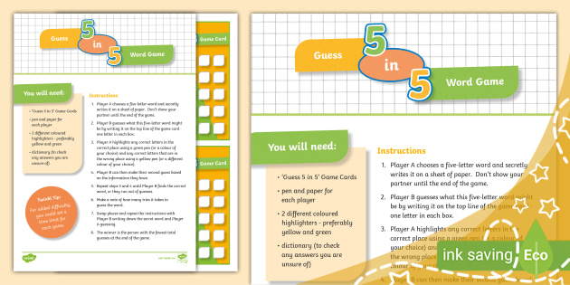 guess the word game cards