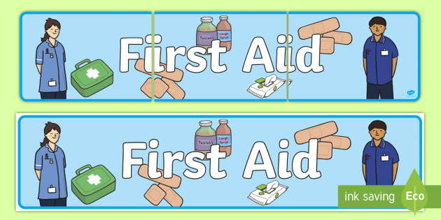 First Aid Display Banner - first aid, display banner, banner for display