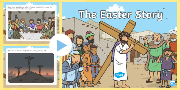 FREE! - The Easter Story PowerPoint - KS1 RE Resource - Twinkl