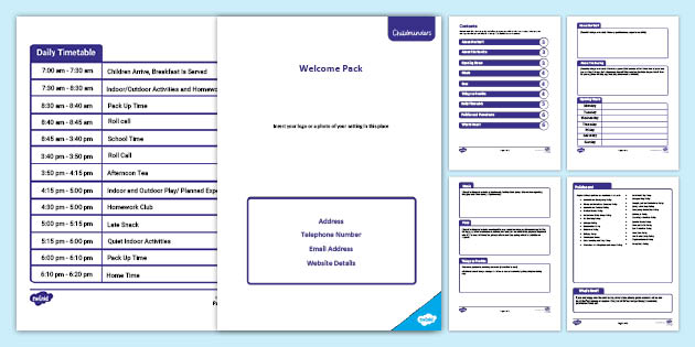 OSHC Editable Welcome Pack | Australia (teacher made)