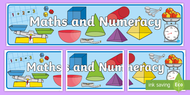 Maths and Numeracy Display Banner