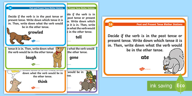 Past And Present Tense Verbs Blether Stations