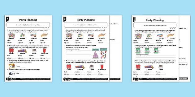 using remainders differentiated worksheet worksheets