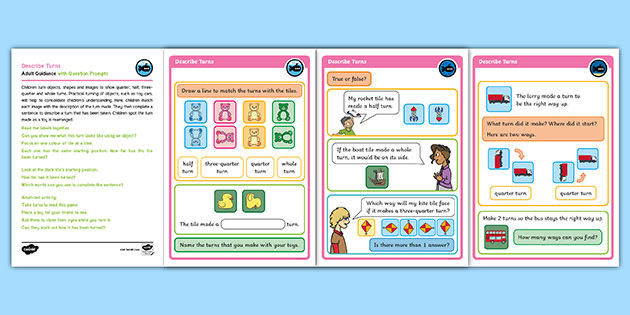 👉 White Rose Maths Supporting Year 1 Describe Turns Mastery