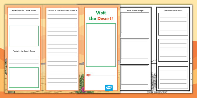 Desert Biome Travel Brochure (teacher made)