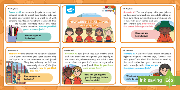 The Suitcase of Belonging (NZ): How Can I Be Inclusive? Role Play Cards