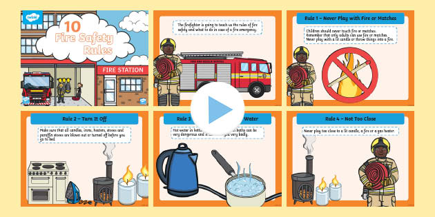 10 Fire Safety Rules PowerPoint South Africa