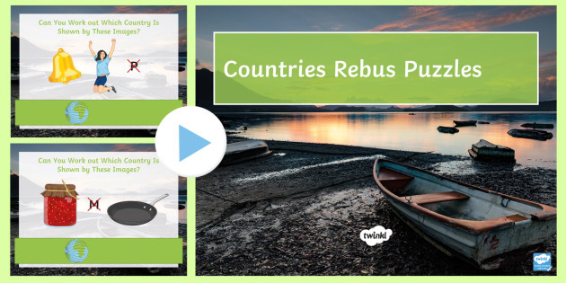 Countries Rebus Puzzles Powerpoint Game Teacher Made