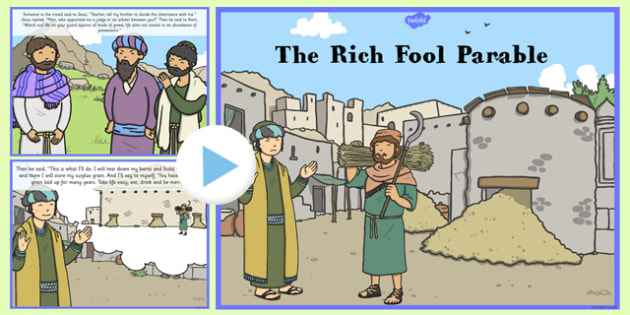 The Rich Fool Parable PowerPoint (Teacher-Made)