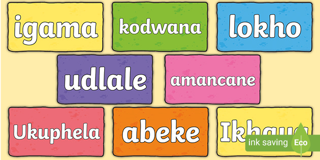 zulu words 100 high frequency words in zulu