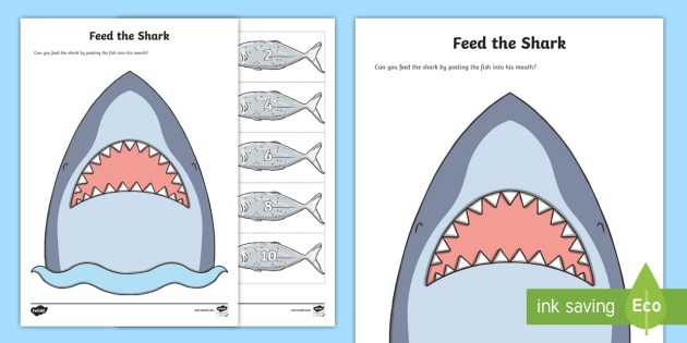 Feed The Shark Worksheet Worksheet Teacher Made