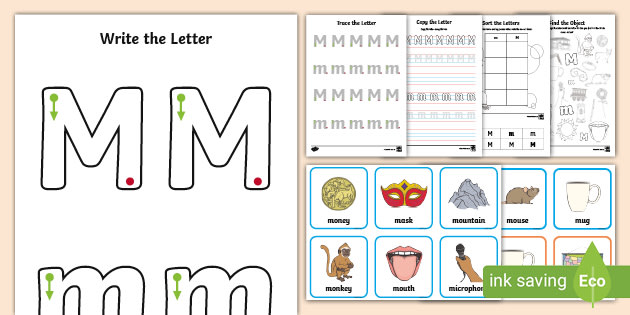 Letter M Worksheet And Activity Pack Teacher Made 