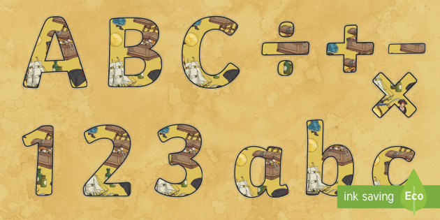 Display Lettering Ks2 KS2 Pirate Display Lettering (teacher made)