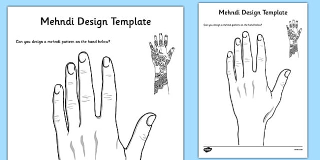 Mehndi Design Template