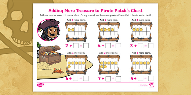 👉 Adding More Treasure to Pirate Patch's Chest - Twinkl