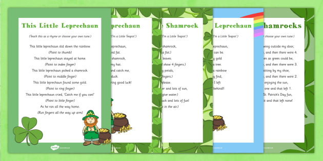 rhymes for st patricks day