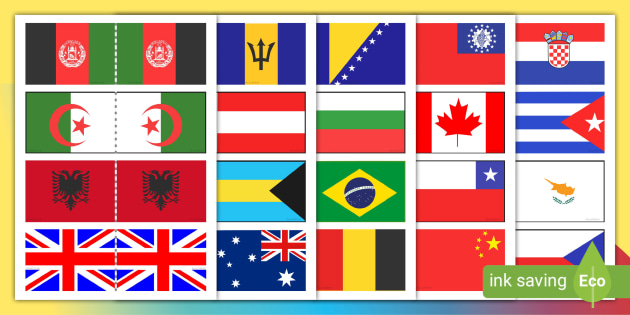 Flags of the World Matching Activity (Teacher-Made) - Twinkl