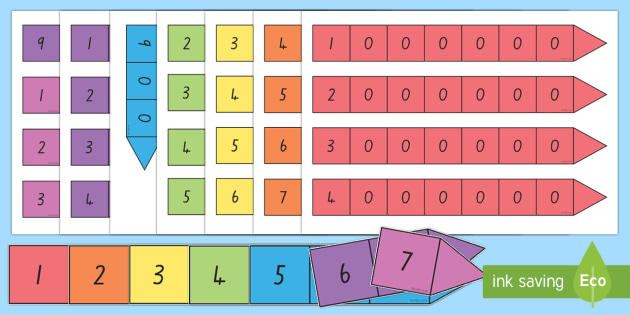 Place Value Arrow Cards Maths Resource Twinkl