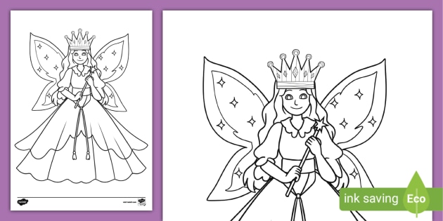 FREE! - Fairy Queen Colouring Page | Colouring Sheets