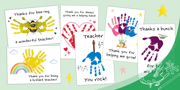 Thank You For Being A Totally Roarsome Teacher - Handprint Art