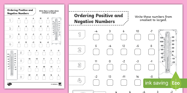 ordering-positive-and-negative-numbers-worksheet-primary