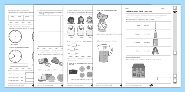 year 2 assessment maths measurement term 1 teacher made