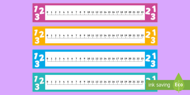 Bridging through Ten Number Lines 0 to 23 (Teacher-Made)