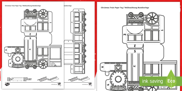 Featured image of post Printable Papercraft Train Template : In actual fact, papercraft can be really cool and loads of fun, especially when you build one of the geeky printable templates we have.