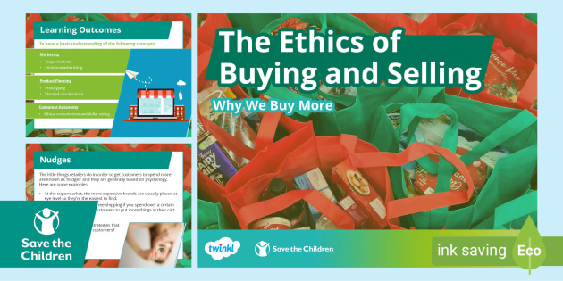 Free Save The Children The Ethics Of Buying Selling Powerpoint