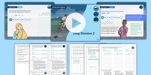 👉 Year 6 Diving into Mastery: Long Division 2 Teaching Pack (step 6)