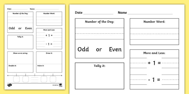Number Of The Day Worksheet - Ks1 Maths Resource - Twinkl