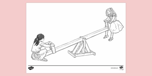 FREE! - Seesaw Colouring Sheet | Colouring Sheets