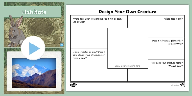 Design Your Own Creature PowerPoint Worksheet Parents